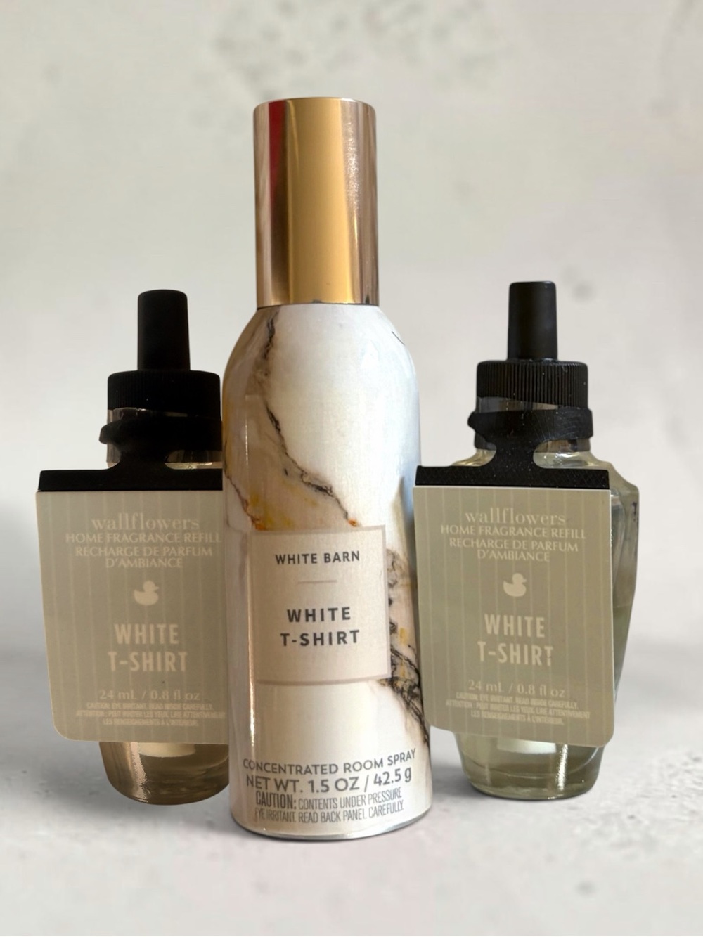 Bath & Body Works White T-Shirt Spray & Wallflower Refills - 5 Piece Set NWT - Picture 5 of 8